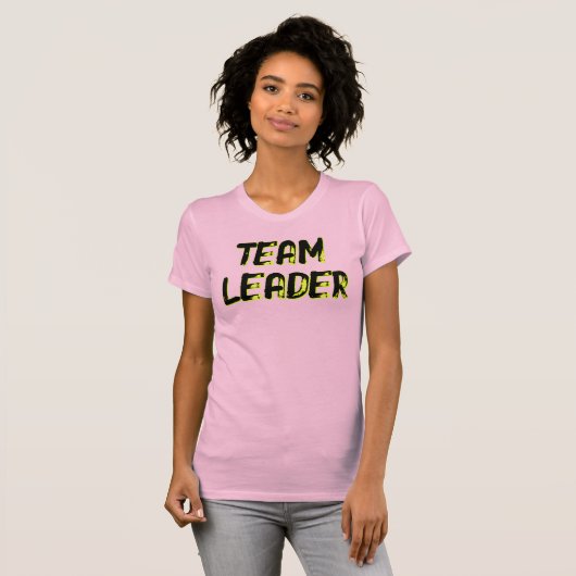 TEAM LEADER - (front AND back) Tシャツ (正面フル)