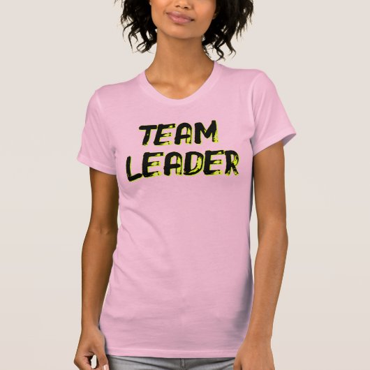 TEAM LEADER - (front AND back) Tシャツ (正面)