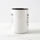 Team Leader Gift, Funny Team Leader Mug, New Team  ツートーンマグカップ (中央)