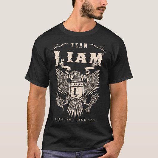 TEAM Liam Lifetimeメンバー。 Tシャツ (正面)