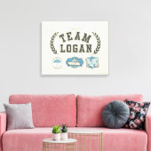 Team Logan Gilmore Girls Design キャンバスプリント (インサイチュ (リビング))