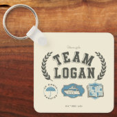 Team Logan Gilmore Girls Design キーホルダー (正面)
