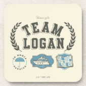 Team Logan Gilmore Girls Design コースター (正面)