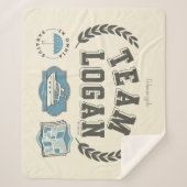 Team Logan Gilmore Girls Design シェルパブランケット (正面)