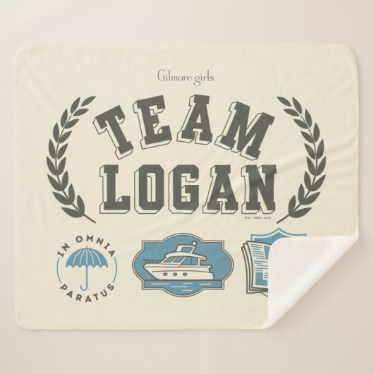Team Logan Gilmore Girls Design シェルパブランケット (正面(横))