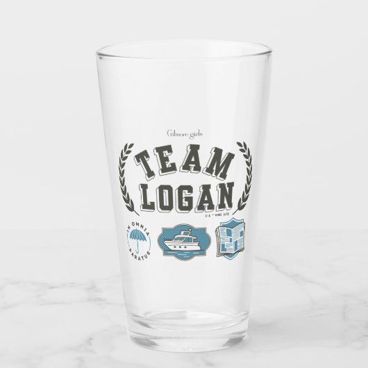Team Logan Gilmore Girls Design タンブラーグラス (正面)