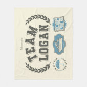 Team Logan Gilmore Girls Design フリースブランケット (正面)