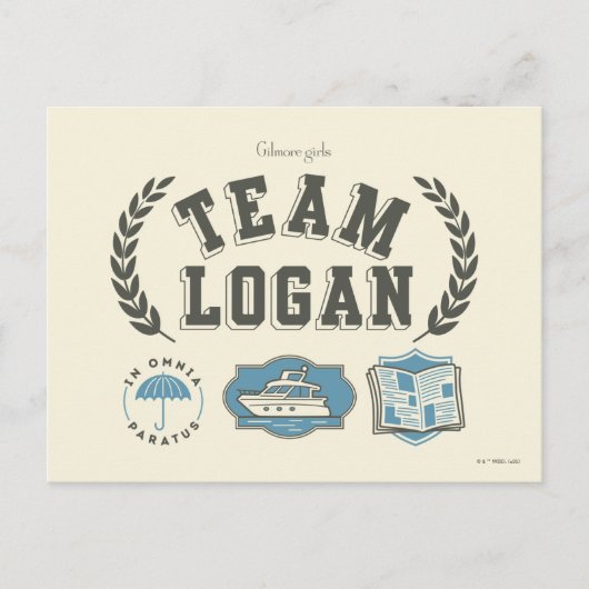 Team Logan Gilmore Girls Design ポストカード (正面)