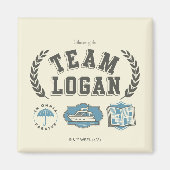 Team Logan Gilmore Girls Design マグネット (正面)