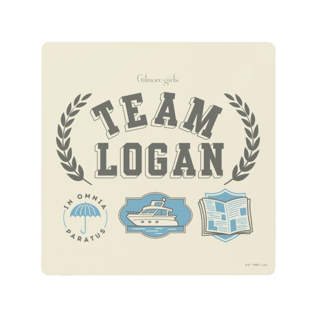 Team Logan Gilmore Girls Design メタルプリント (正面)