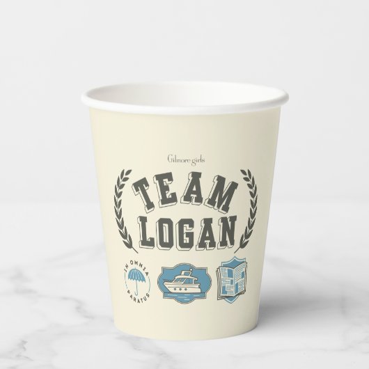 Team Logan Gilmore Girls Design 紙コップ (裏面)