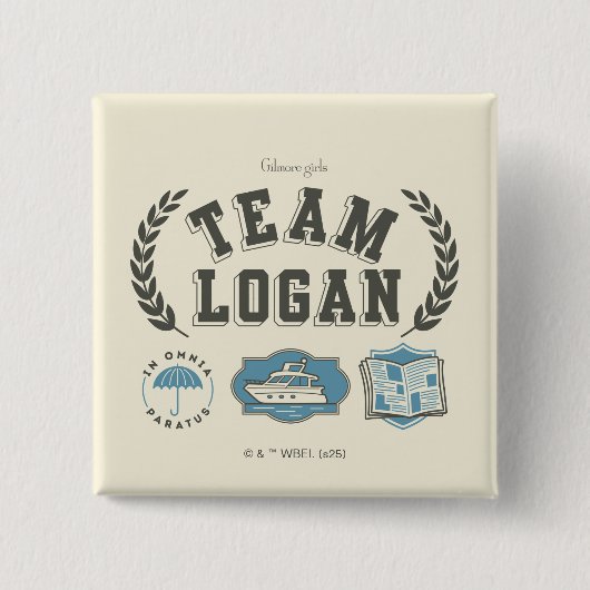 Team Logan Gilmore Girls Design 缶バッジ (正面)