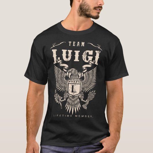 TEAM LUIGI生涯会員。 Tシャツ (正面)