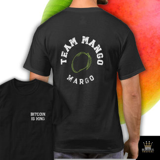 TEAM mangoモダン gym tシャツ編集可能な名前 Tシャツ