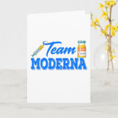 Team Modernaワクおもしろいチン カード (黄色い花)