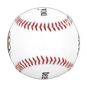 Team Mom Thank You Baseball Gift 野球ボール (正面)