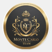 Team Monte Carlo ラウンドシール (正面)