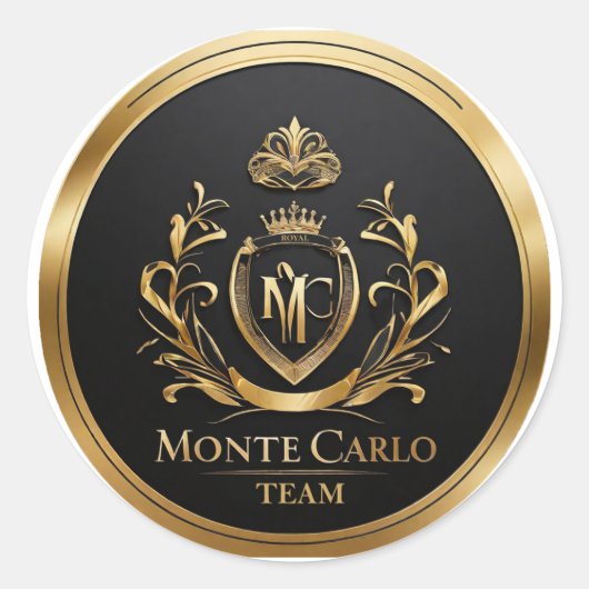 Team Monte Carlo ラウンドシール (正面)