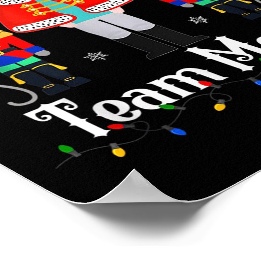 Team Mouse Nutcracker Christmas Dance Funny Soldie ポスター (角)