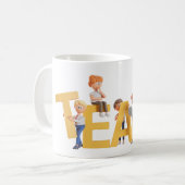 TEAM Mug – Fun & Motivational Design コーヒーマグカップ (正面左)