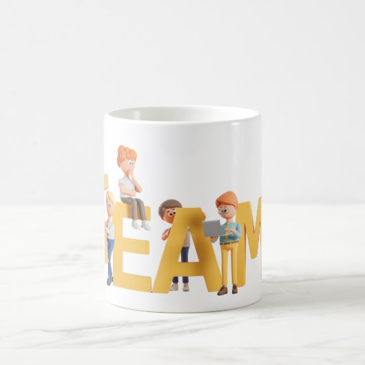 TEAM Mug – Fun & Motivational Design コーヒーマグカップ (中央)