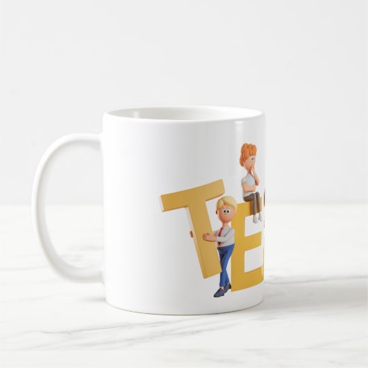 TEAM Mug – Fun & Motivational Design コーヒーマグカップ (左)