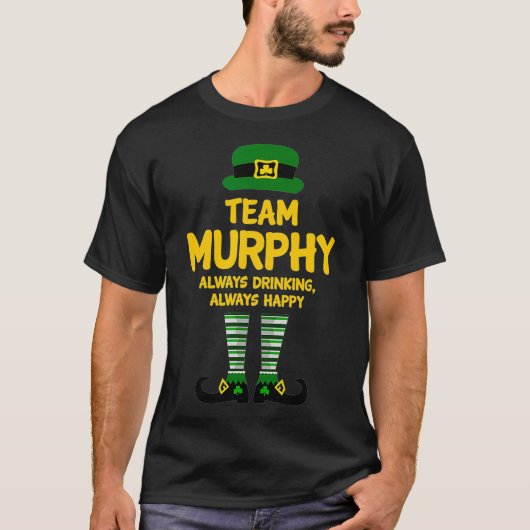 Team Murphy Drinking  For The Murphy Family St Tシャツ (正面)