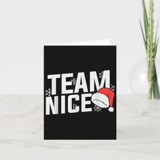 Team Nice Family Christmas Apparel Uni Kids &amp;  カード (正面)