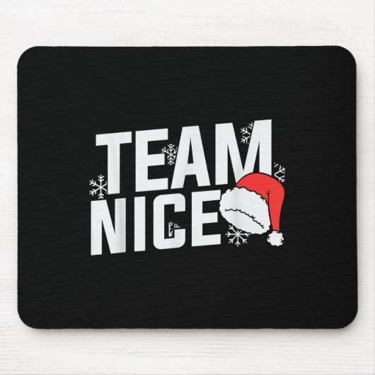 Team Nice Family Christmas Apparel Uni Kids &amp;  マウスパッド (正面)