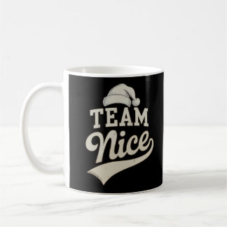 Team Nice Santa Hat Christmas Xmas Matching Family コーヒーマグカップ