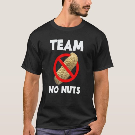 Team No Nuts Gender Reveal Announcement Tシャツ (正面)