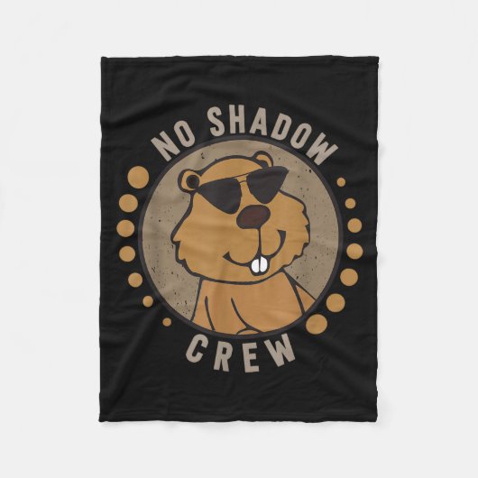 Team No Shadow Crew Groundhog Day フリースブランケット (正面)