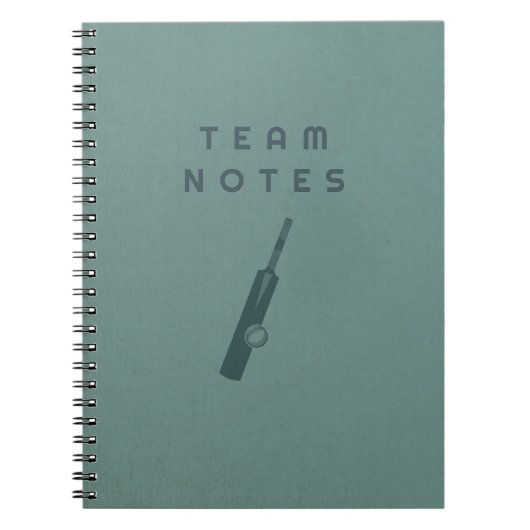 Team Notes - for Cricket Coaches, Players & Fans  ノートブック (正面)