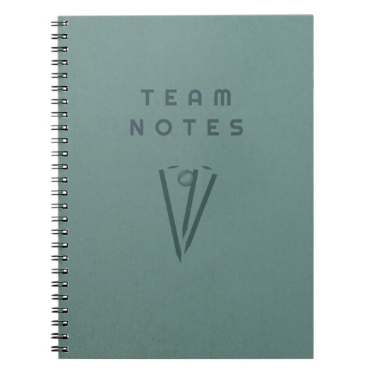 Team Notes - for Cricket Coaches, Players & Fans  ノートブック (正面)