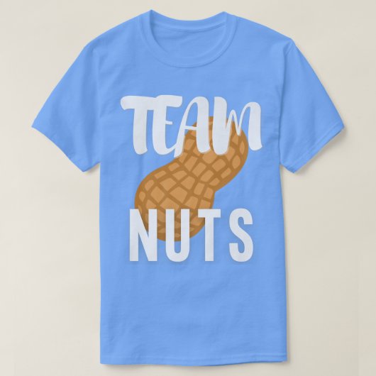 Team Nuts Funny Matching Party Baby Boy Gender Rev Tシャツ (デザイン正面)