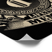 Team Oden Lifetime Member Funny Oden Family Name V ポスター (角)