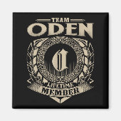 Team Oden Lifetime Member Funny Oden Family Name V マグネット (正面)