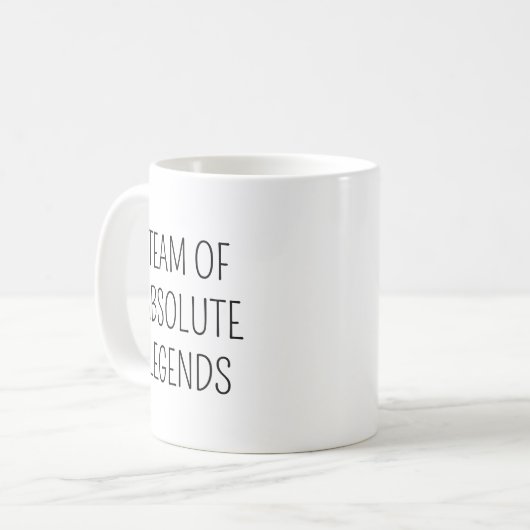 Team Of Absolute Legends 6 Photo Co-worker Office コーヒーマグカップ (正面左)