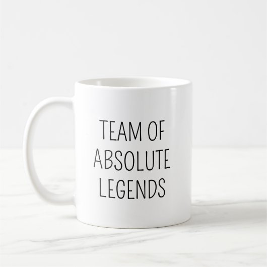 Team Of Absolute Legends 6 Photo Co-worker Office コーヒーマグカップ (左)