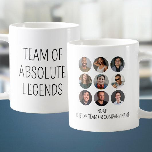 Team Of Absolute Legends 9 Photo Co-worker Office コーヒーマグカップ