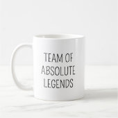 Team Of Absolute Legends 9 Photo Co-worker Office コーヒーマグカップ (左)