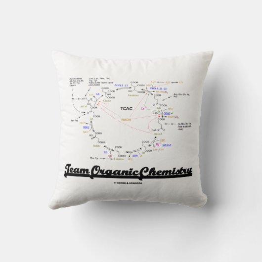 Team Organic Chemistry Krebs Cycle TCAC クッション (裏面)