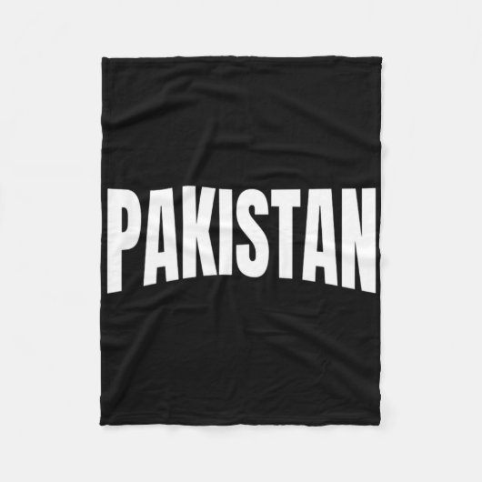 Team Pakistan World Cricket Cup Fan Shirt Jersey  フリースブランケット (正面)