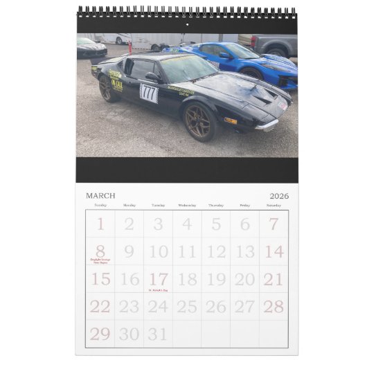 Team Pantera Racing - 2026 Calendar カレンダー (3月 2026)
