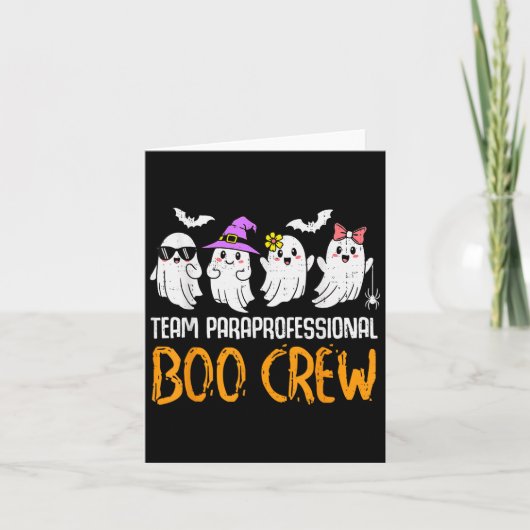 Team Paraprofessional Boo Crew Ghost Halloween Par カード (正面)