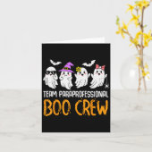 Team Paraprofessional Boo Crew Ghost Halloween Par カード (黄色い花)