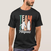 Team Penguins Lover Animal Cute Penguin Premium Tシャツ (正面)