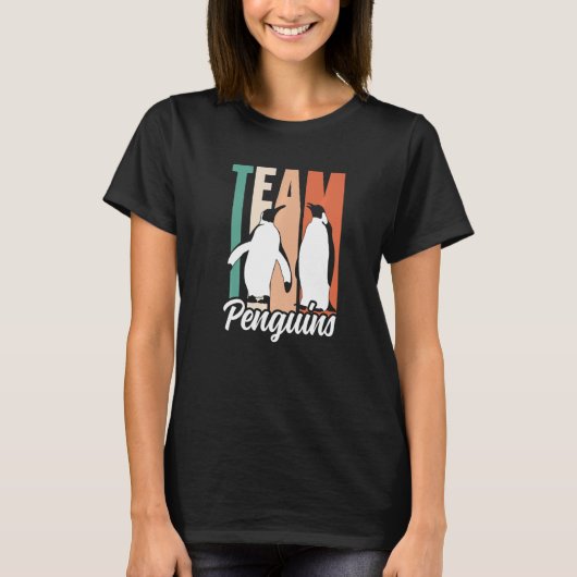 Team Penguins Lover Animal Cute Penguin Premium Tシャツ (正面)