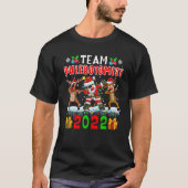 Team Phlebotomist 2022 Xmas Lights Dabbing Reindee Tシャツ (正面)