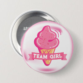 Team Pink アイスクリーム性別発表 缶バッジ